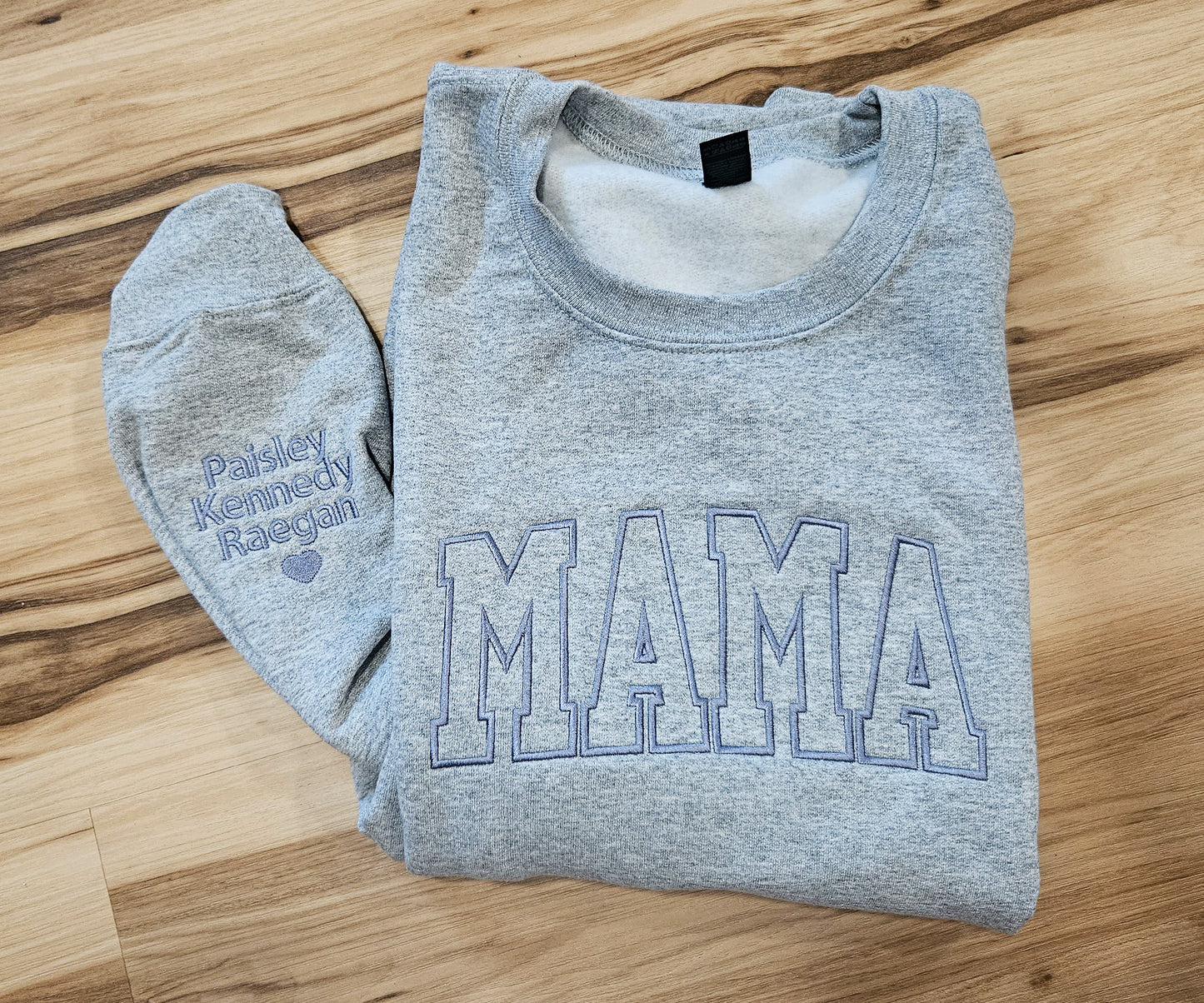 Mama w/ Sleeve Names | Embroidered Pullover/Hoodie
