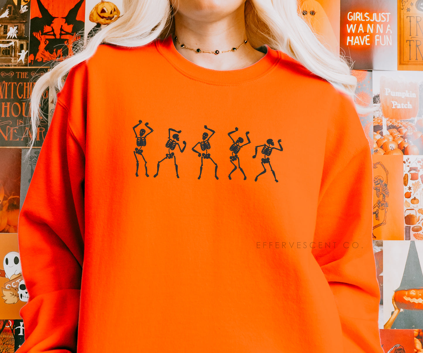 Dancing Skellies | Embroidered Pullover/Hoodie