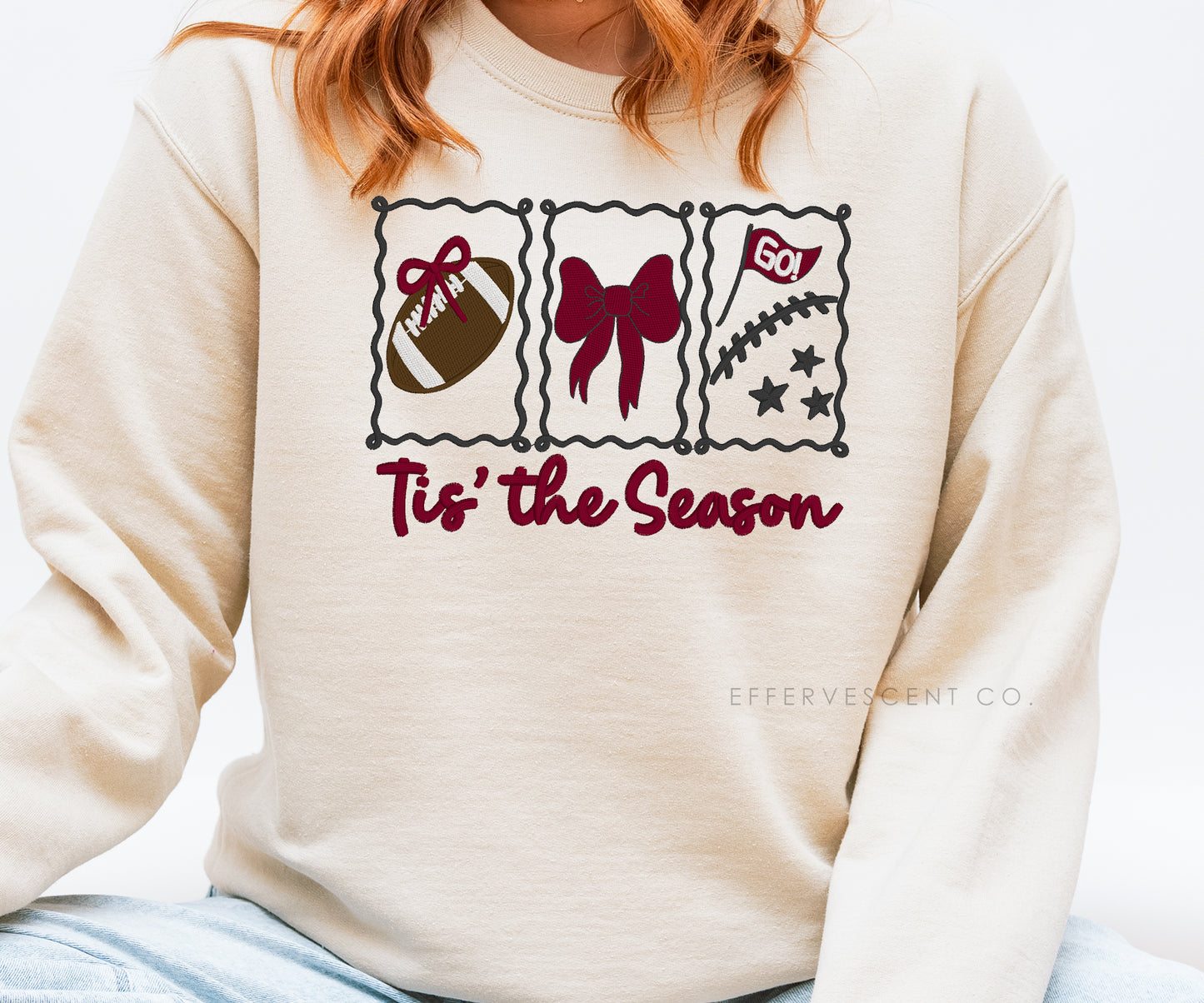 'Tis The Season (Football) | Embroidered Pullover/Hoodie