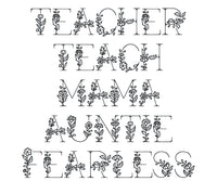 Garden Font [CUSTOM] | Embroidered Tee