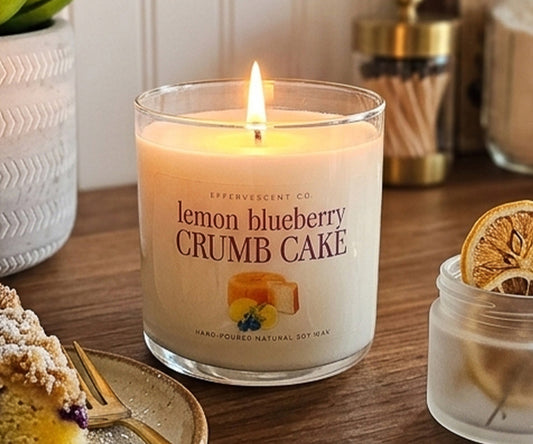 Lemon Blueberry Crumb Cake | Soy Candle