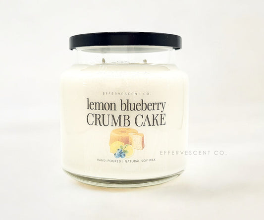 Lemon Blueberry Crumb Cake | 2-Wick Soy Candle
