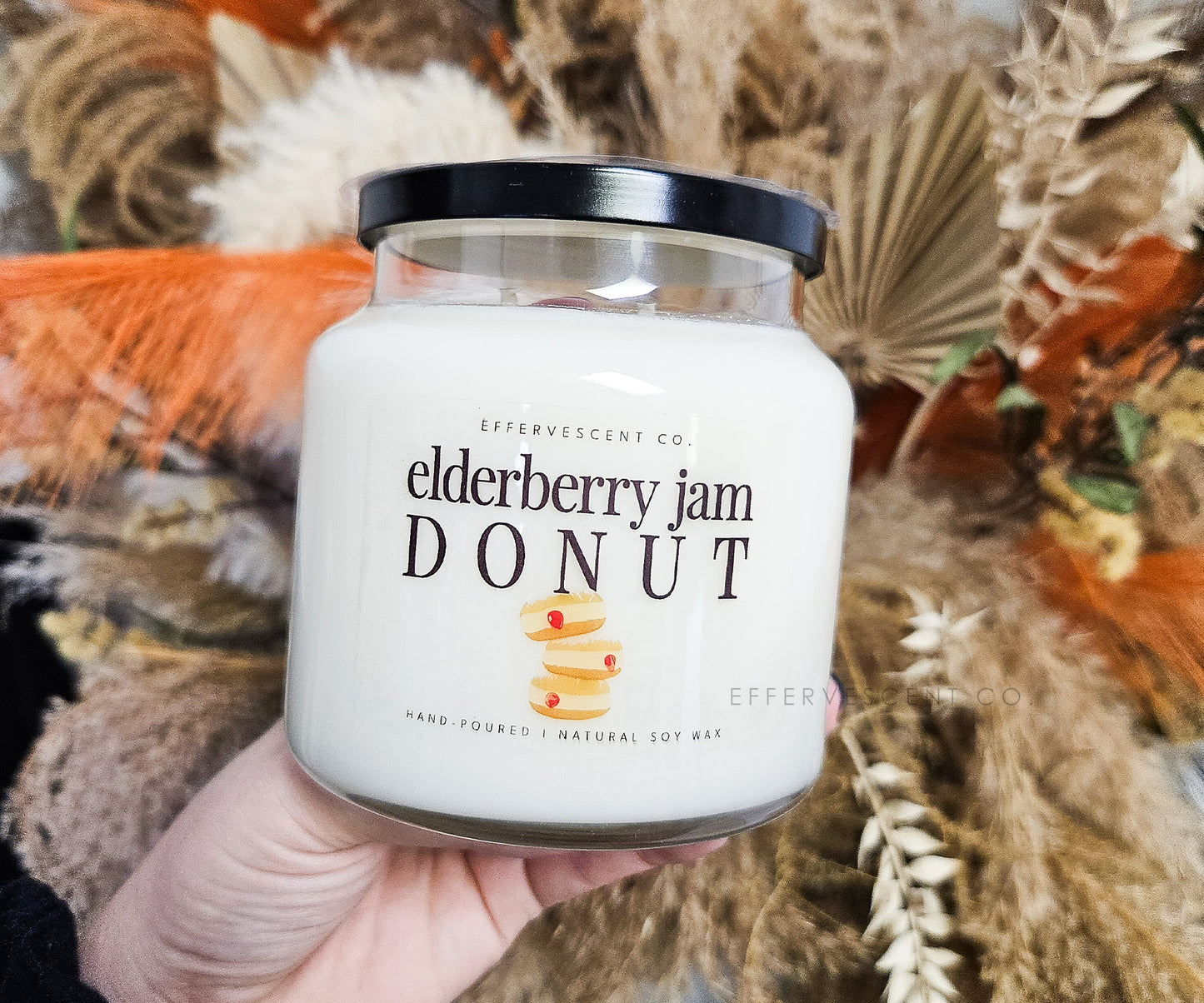 Elderberry Jam Donut | 2-Wick Soy Candle