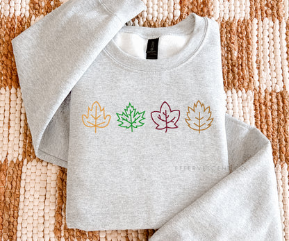 Fall Leaves | Embroidered Pullover/Hoodie