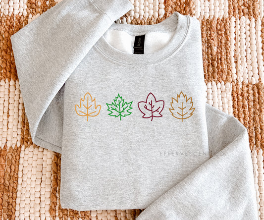 Fall Leaves | Embroidered Pullover/Hoodie