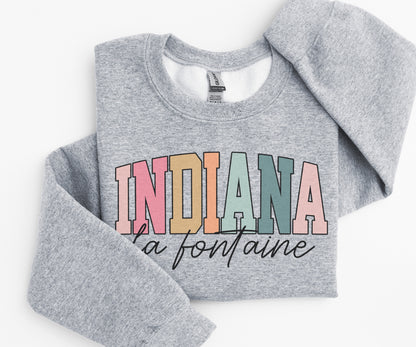 La Fontaine, Indiana (Multi-Color) | Basic Pullover | 30% Donated to LAF Park Project