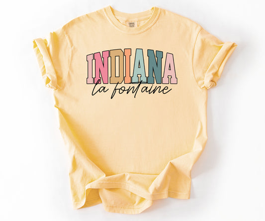 La Fontaine, Indiana (Multi-Color) | T-Shirt