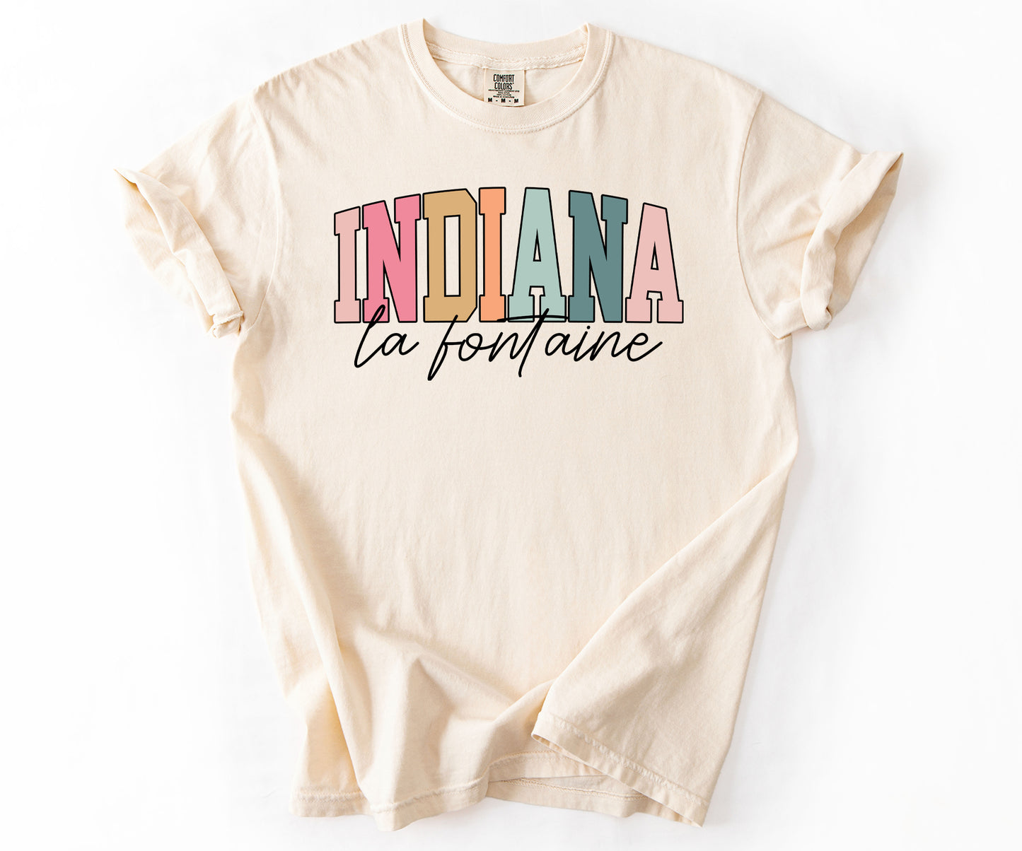 La Fontaine, Indiana (Multi-Color) | Unisex T-Shirt | 30% Donated To LAF Park Project