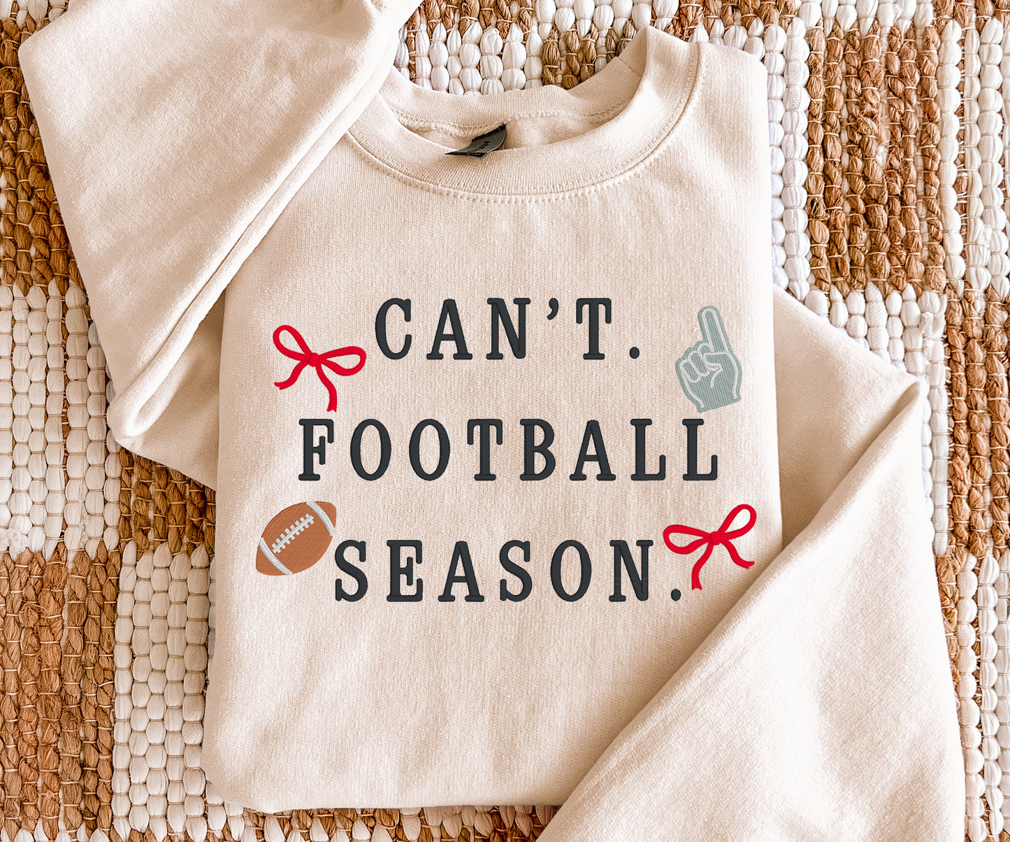 Can't. Football Season. | Embroidered Pullover/Hoodie
