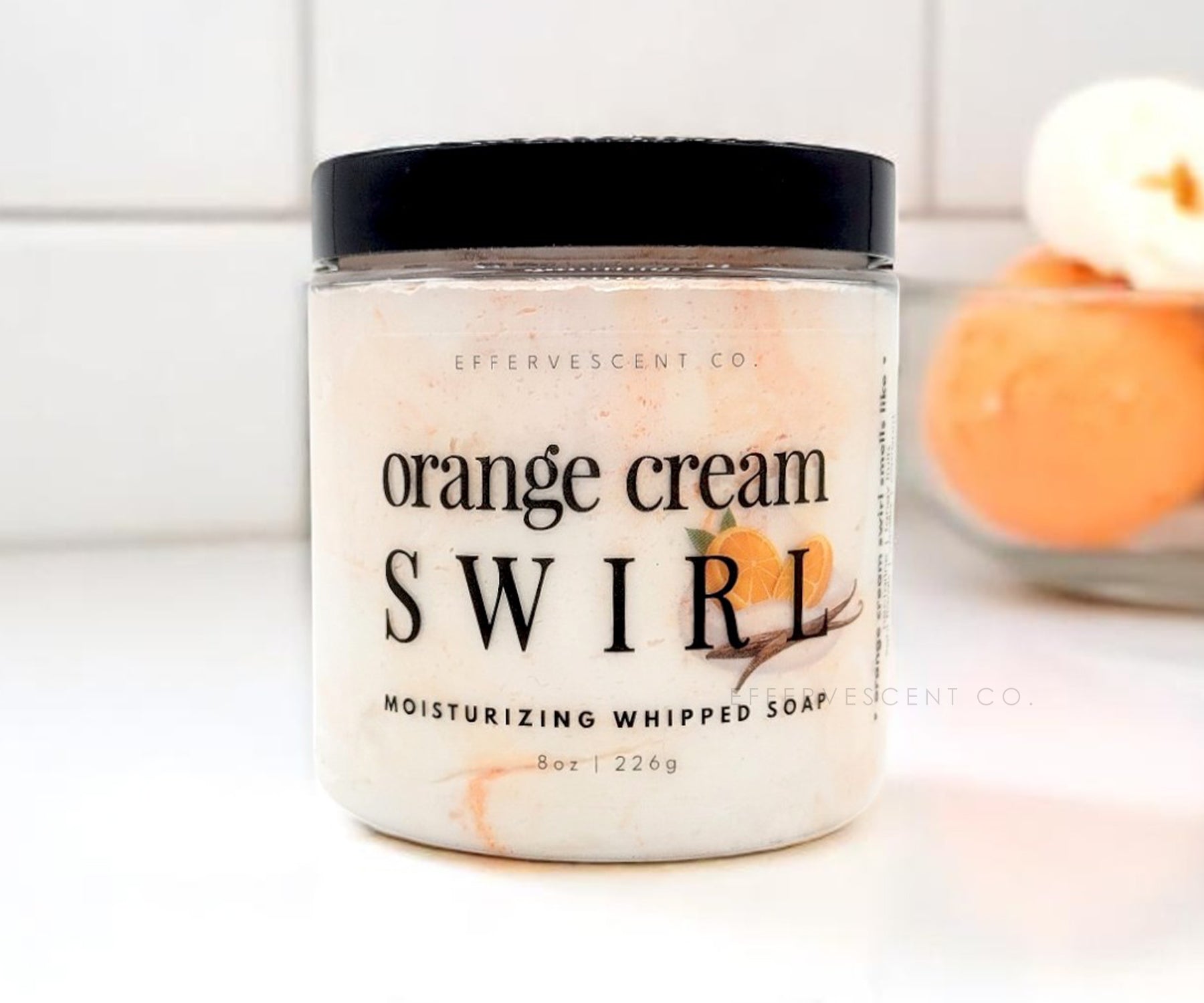 Orange Cream Swirl | Whipped Soap