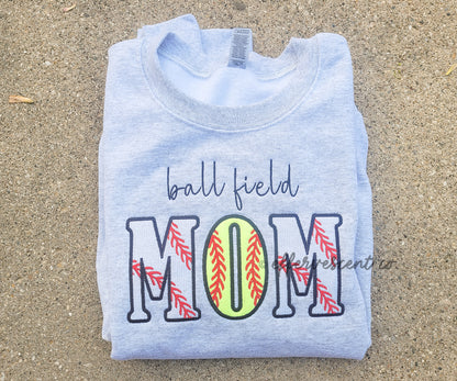 [Sports] Mom w/ Stitching | Embroidered Pullover/Hoodie