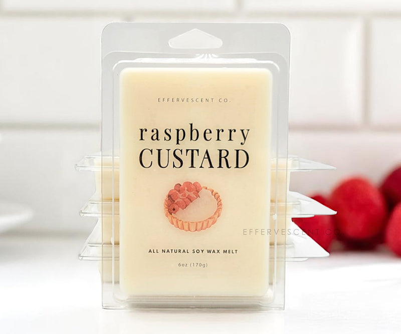 Raspberry Custard | Large 6oz Soy Wax Melt