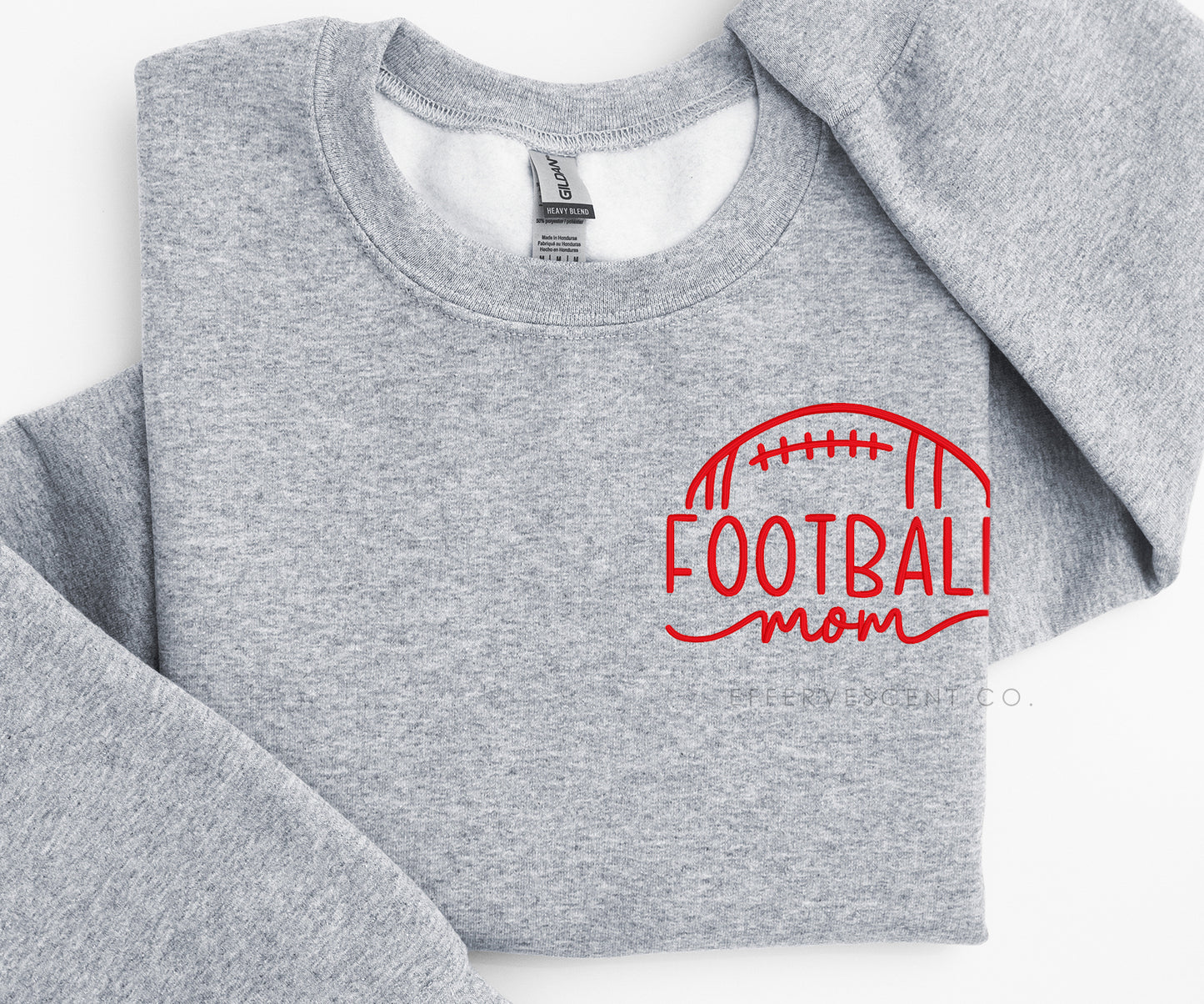 Football Mom [Chest Pocket Design] | Embroidered Pullover/Hoodie