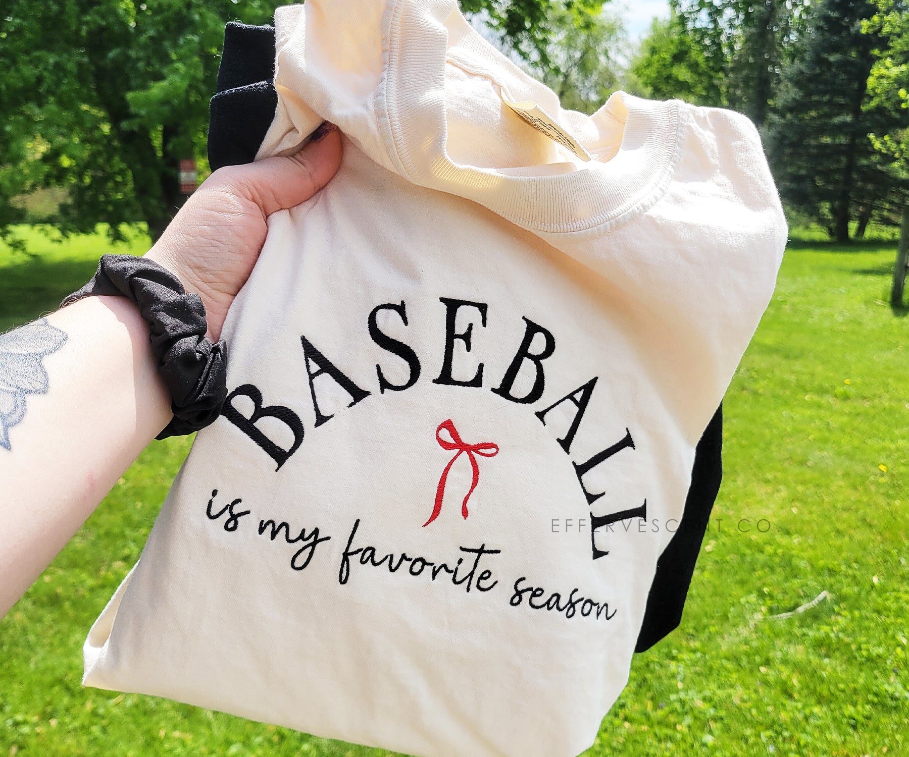 Baseball Is My Favorite Season | Embroidered Tee