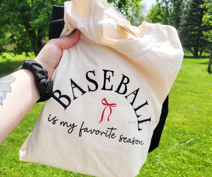 [Custom Sport] Is My Favorite Season | Embroidered Tee